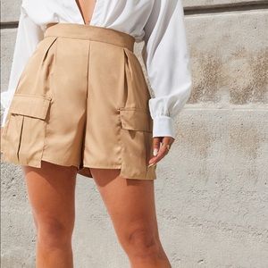 Pocket Detail Cargo Shorts PLT